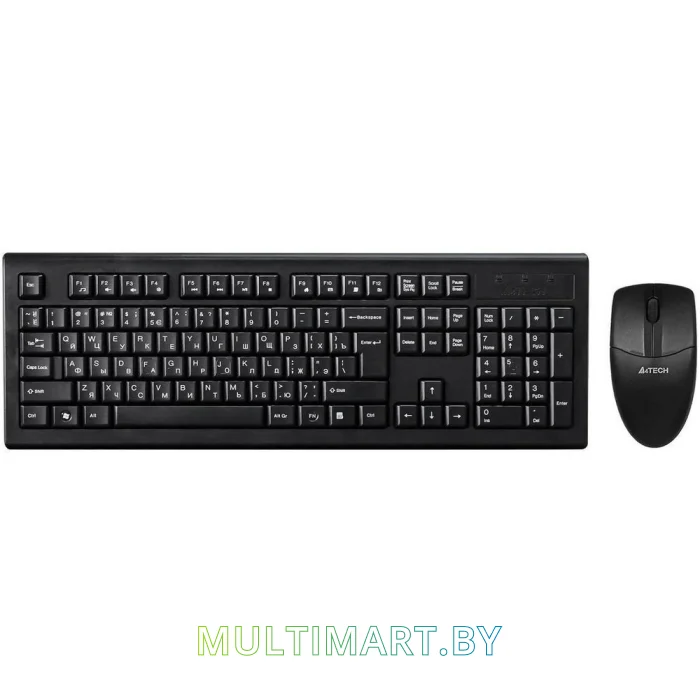 Комплект клавиатура + мышь A4Tech 3100N